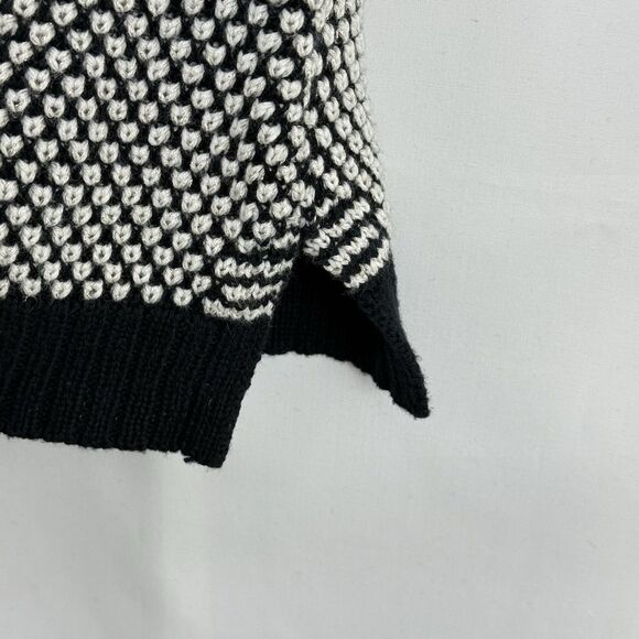 Charter Club Shawl Collar Sweater Deep Black Combo Size M - Picture 6 of 13